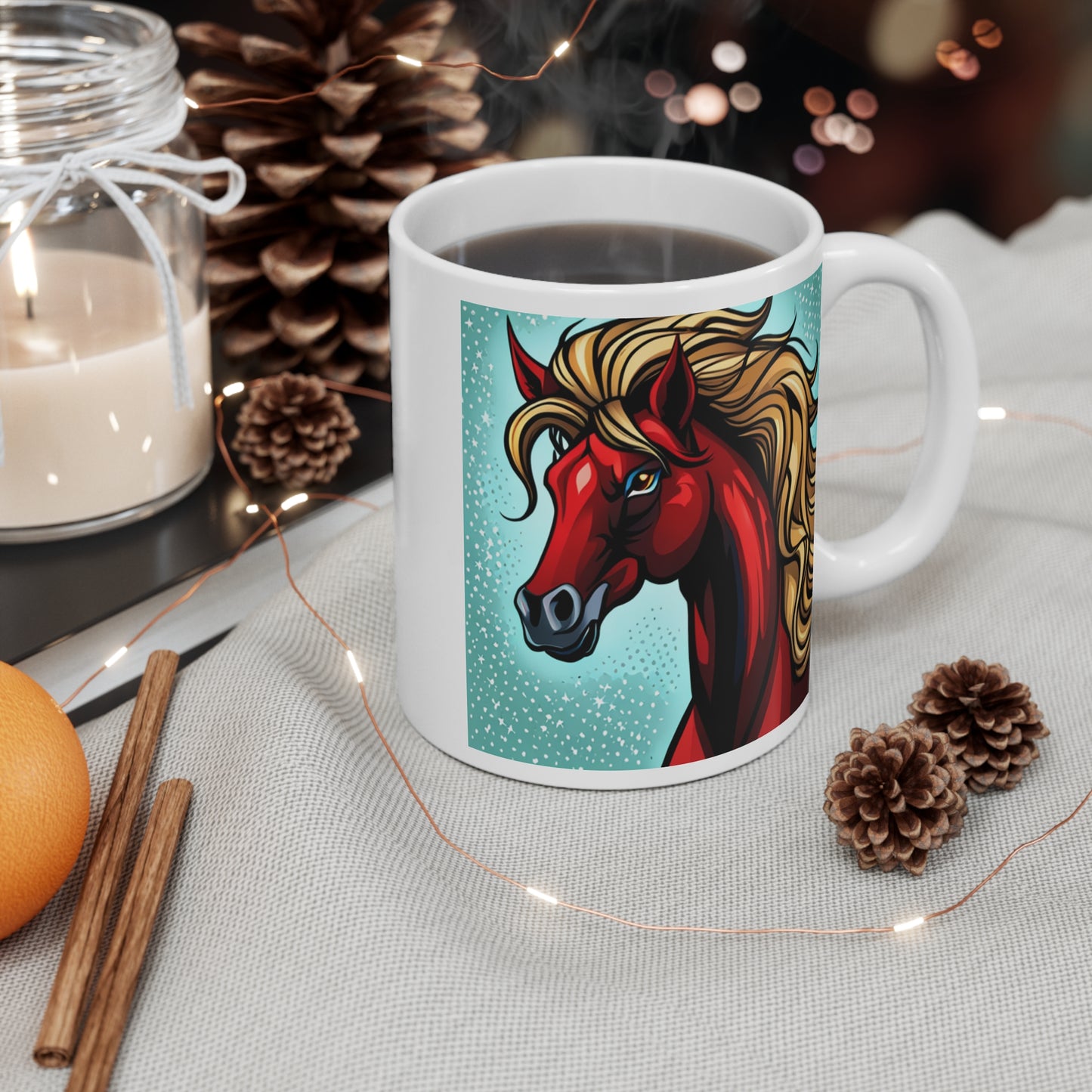 Fiery Horse Mug