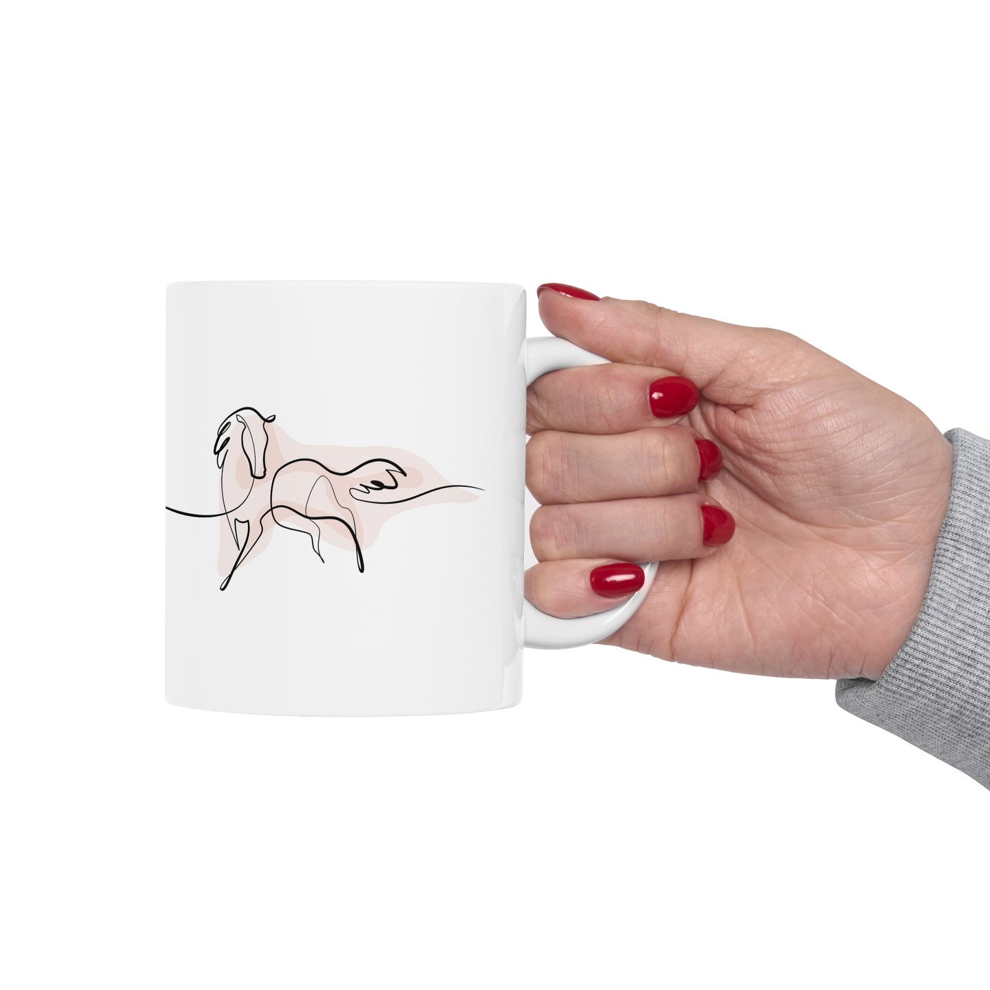 Running Horse Ceramic Mug