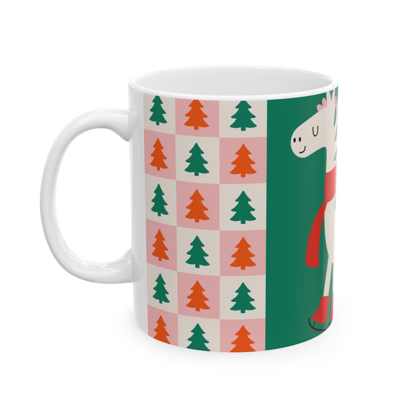 Whimsical Holiday Horse Mug