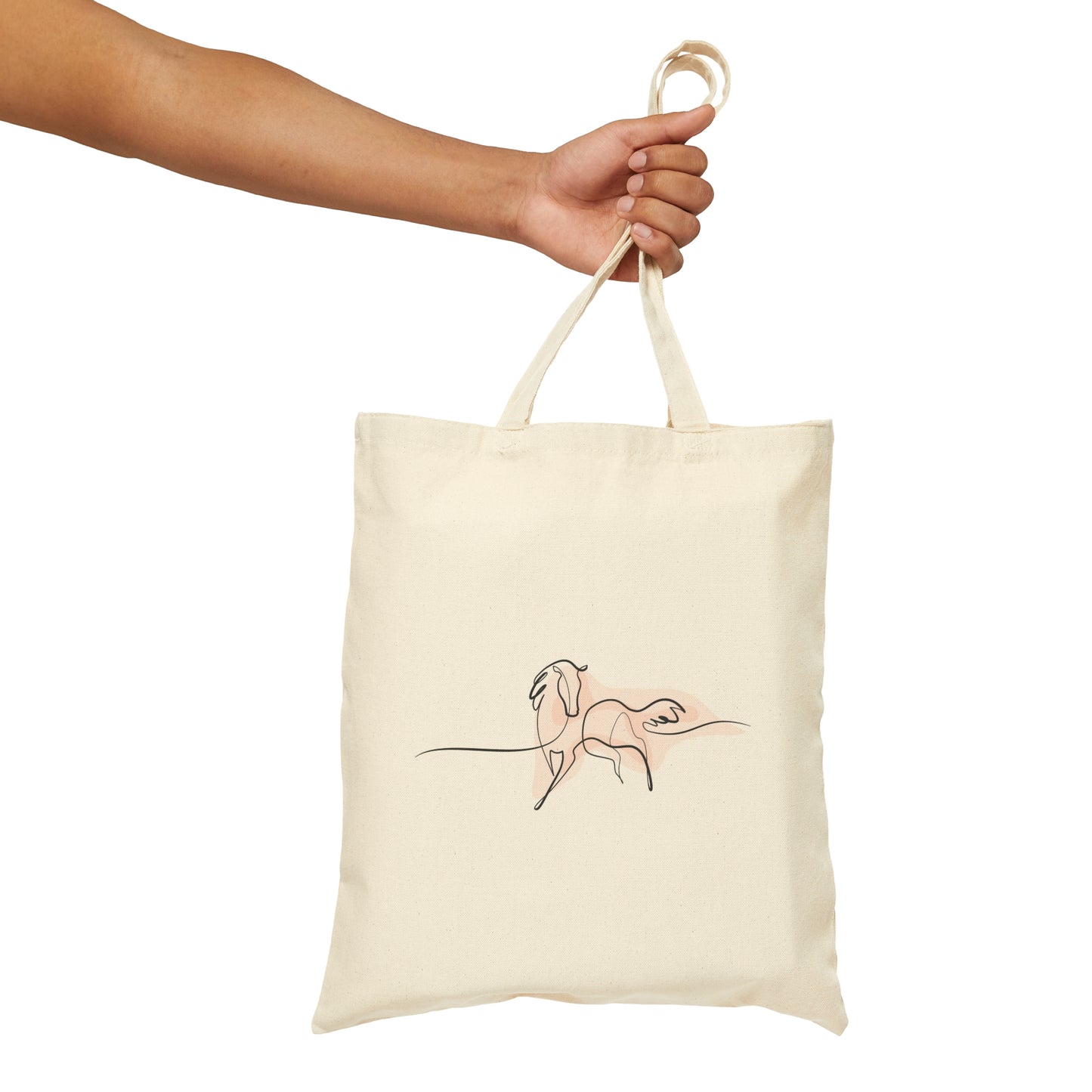 Running Horse Canvas Tote Bag