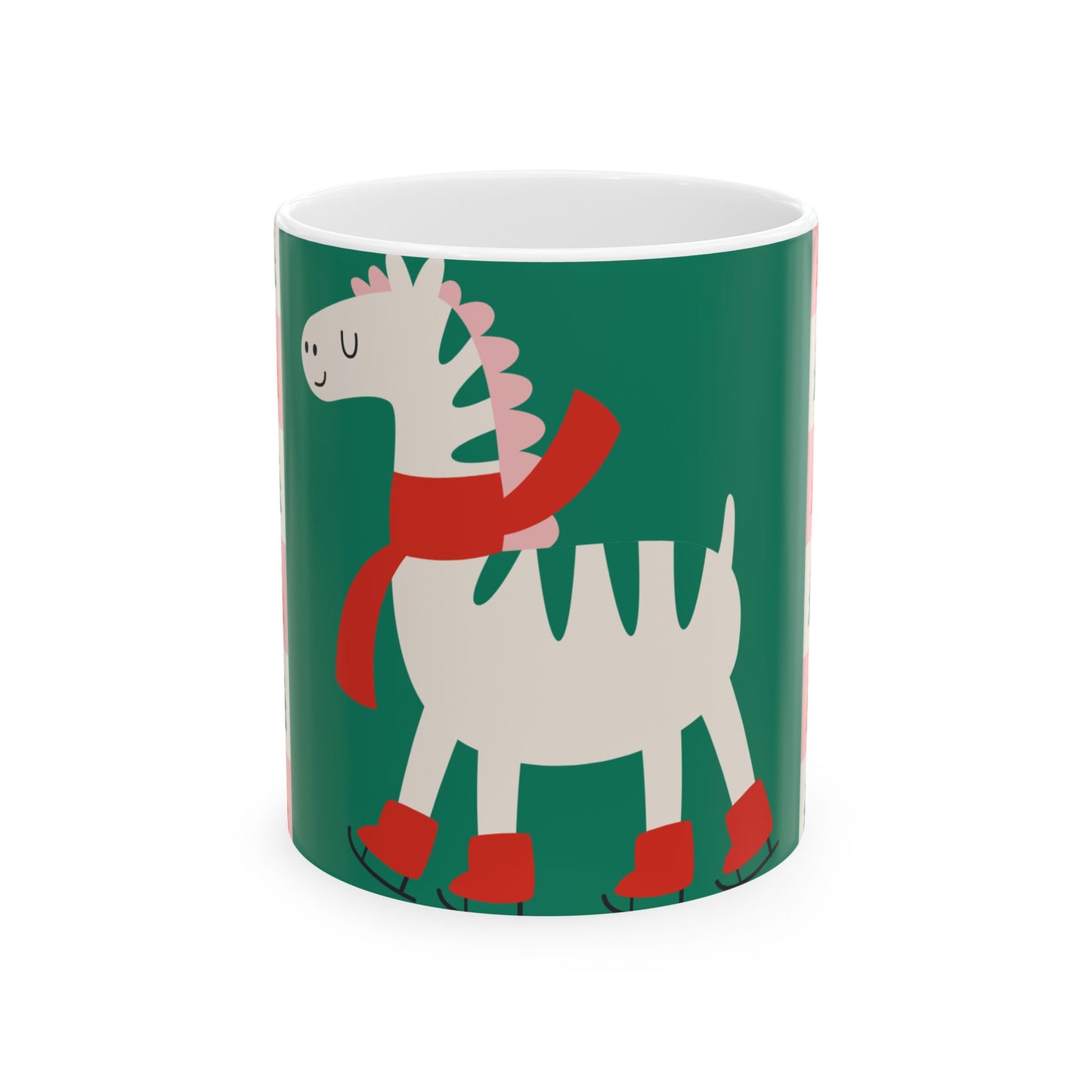 Whimsical Holiday Horse Mug