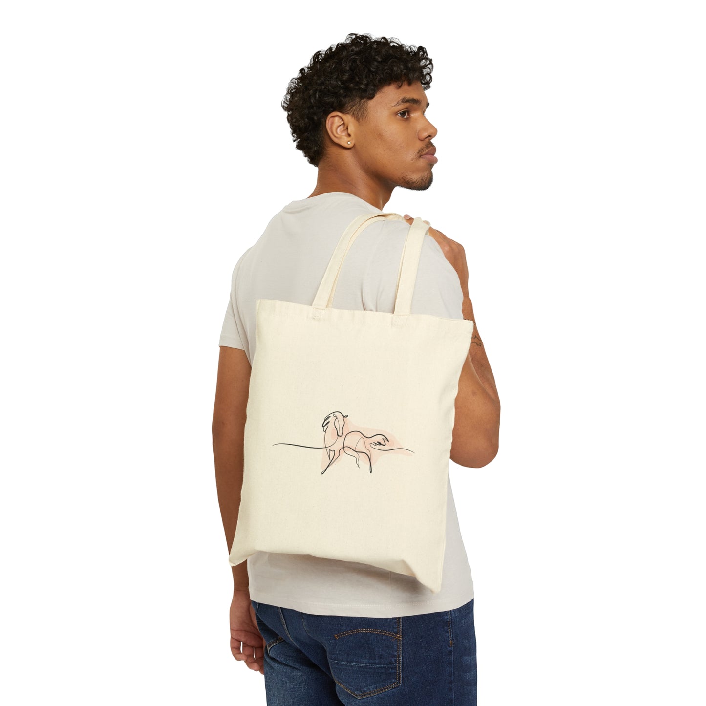 Running Horse Canvas Tote Bag